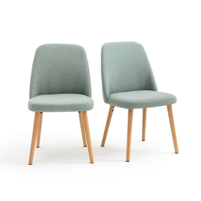Комплект из двух стульев Jimi зеленого цвета