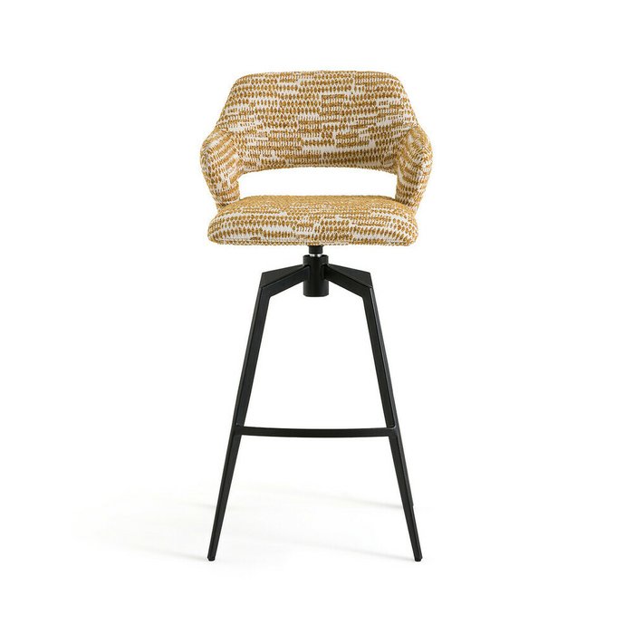 Барное кресло Asyar вращающееся желтого цвета - купить Барные стулья по цене 30982.0