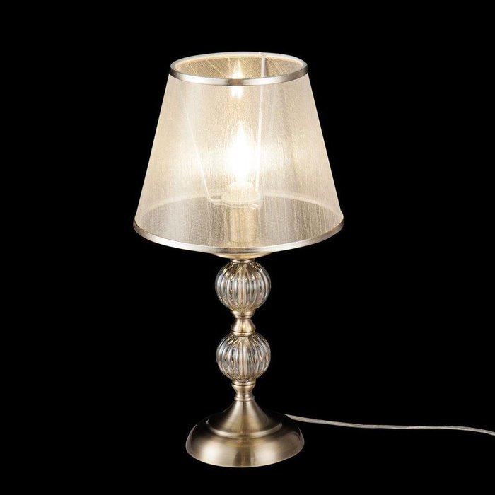 Настольная лампа Inessa бронзового цвета  - купить Настольные лампы по цене 5500.0