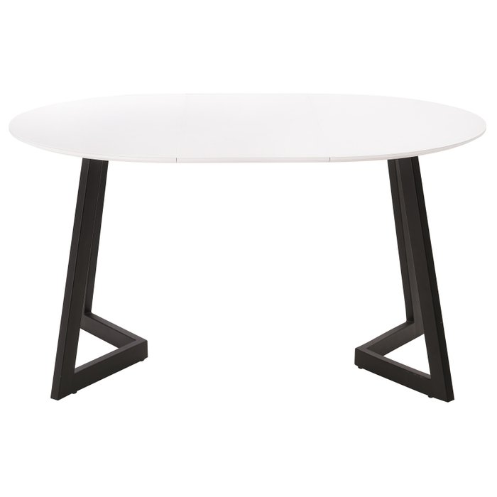 Раздвижной обеденный стол Алингсос белого цвета - лучшие Обеденные столы в INMYROOM