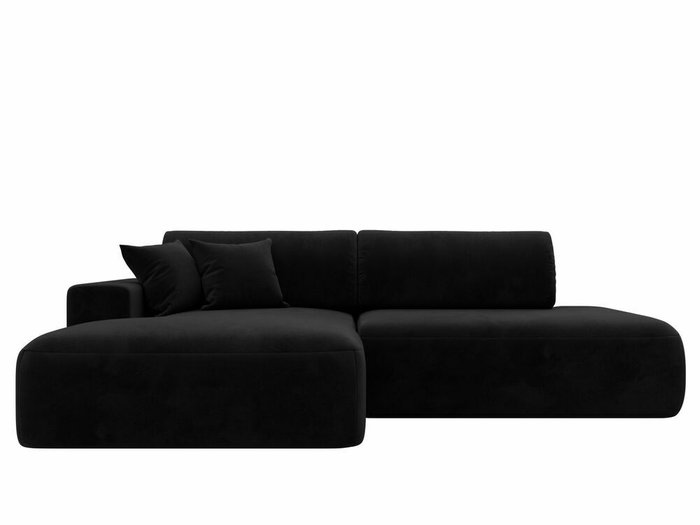 Угловой диван-кровать Лига 036 Модерн черного цвета левый угол - купить Угловые диваны по цене 87999.0