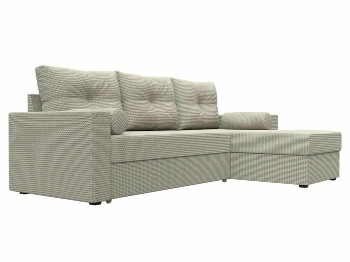 Угловой диван-кровать Верона бежево-серого цвета  правый угол - лучшие Угловые диваны в INMYROOM