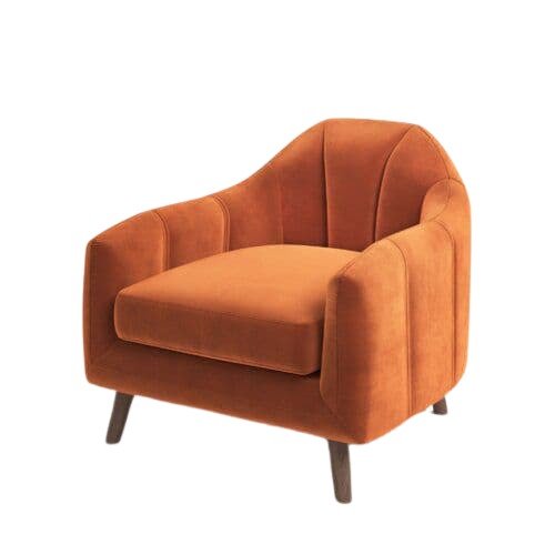 Кресло Line оранжевого цвета - купить Интерьерные кресла по цене 33590.0
