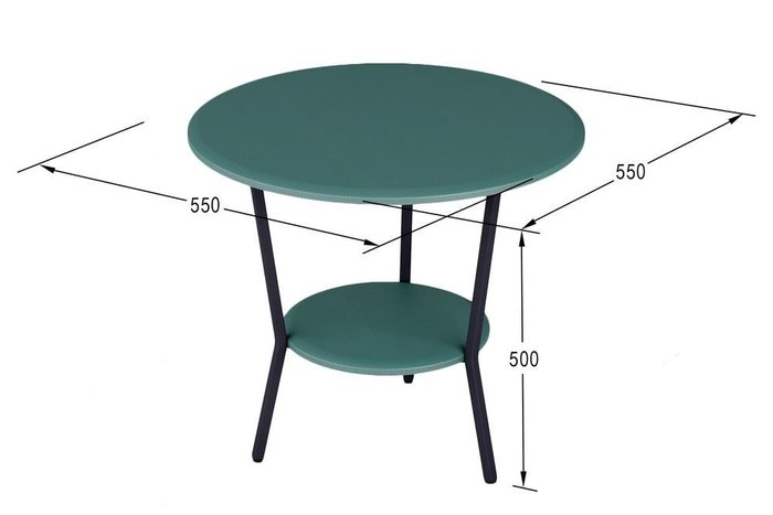 Стол кофейный Шот цвета базилик - купить Кофейные столики по цене 5285.0