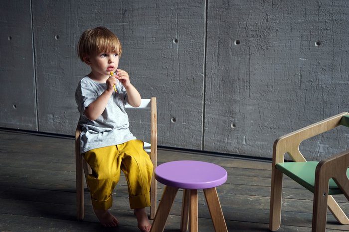 Табурет Malevich розового цвета 1.5-5 лет - лучшие Детские стулья в INMYROOM