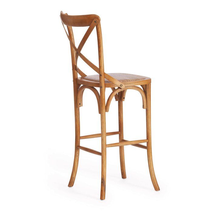 Барный стул Cross Bar бежевого цвета - лучшие Барные стулья в INMYROOM