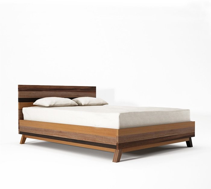 Кровать Karpenter "Bedford Queen" из массива тика 160x200  - купить Кровати для спальни по цене 95410.0