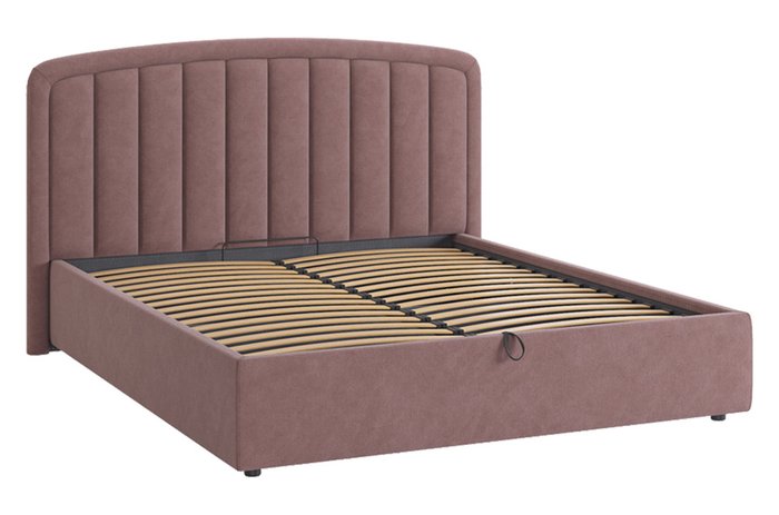 Кровать Сиена 2 180х200 пудрового цвета с подъемным механизмом - купить Кровати для спальни по цене 37180.0