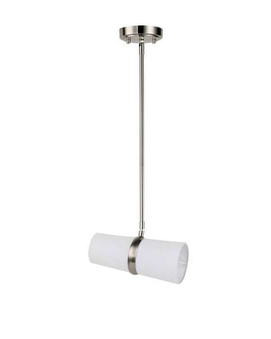 Подвесной светильник Флемиш серебряно-белого цвета