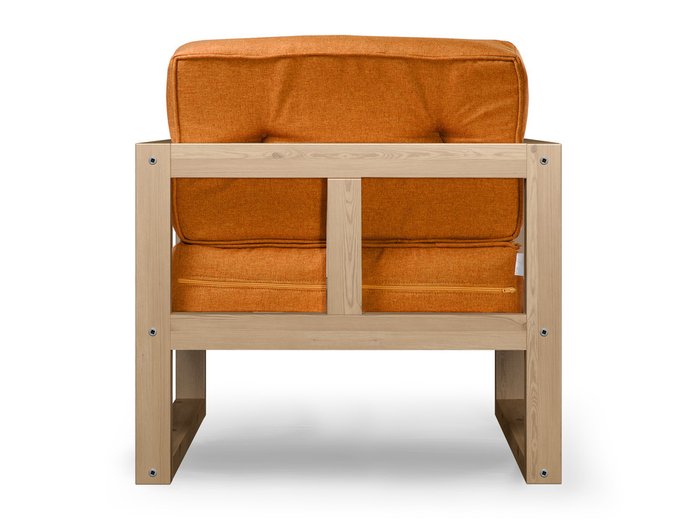 Кресло Астер с обивкой из рогожки оранжевого цвета - лучшие Интерьерные кресла в INMYROOM