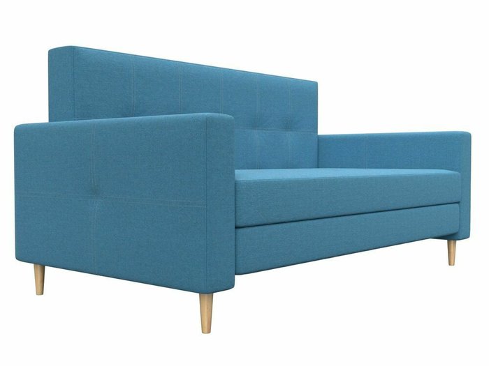 Диван-кровать Лига 038 голубого цвета - лучшие Прямые диваны в INMYROOM