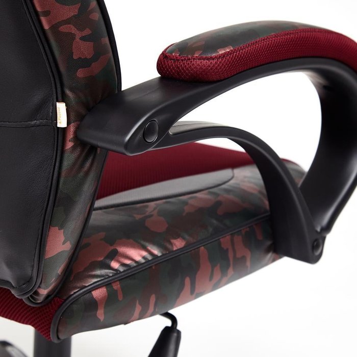 Кресло офисное Racer Gt Millitary бордового цвета - купить Офисные кресла по цене 12960.0