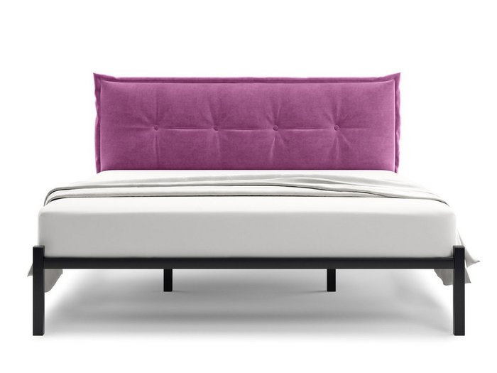 Кровать Лофт Cedrino 140х200 пурпурного цвета без подъемного механизма - купить Кровати для спальни по цене 15500.0
