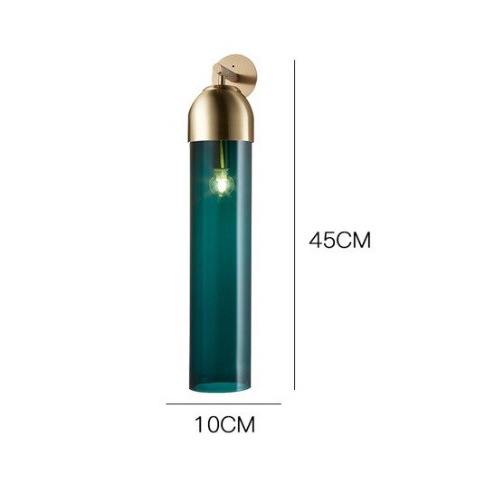 Настенный светильник Fosa с плафоном зеленого цвета - лучшие Бра и настенные светильники в INMYROOM