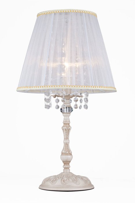 Настольная лампа Omela с белым плафоном