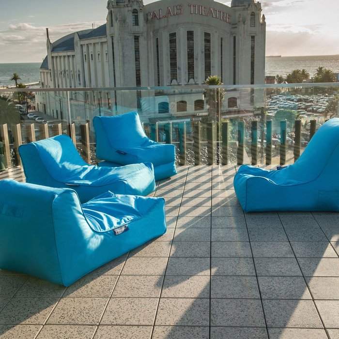 Лаунж бин бэг Ambient Lounge® Evolution Sofa – Aquamarine (лазурный) - лучшие Бескаркасная мебель в INMYROOM