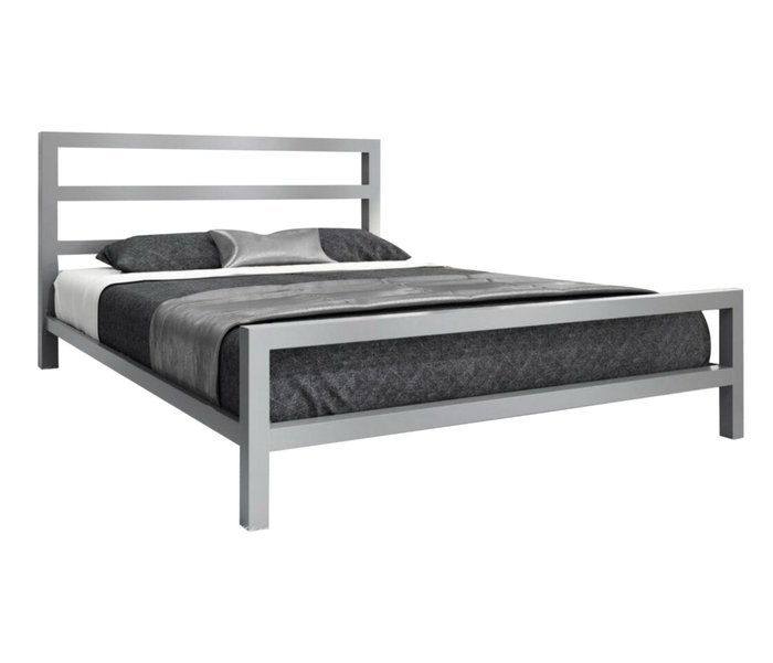 Кровать Аристо 180х200 серого цвета - купить Кровати для спальни по цене 36990.0