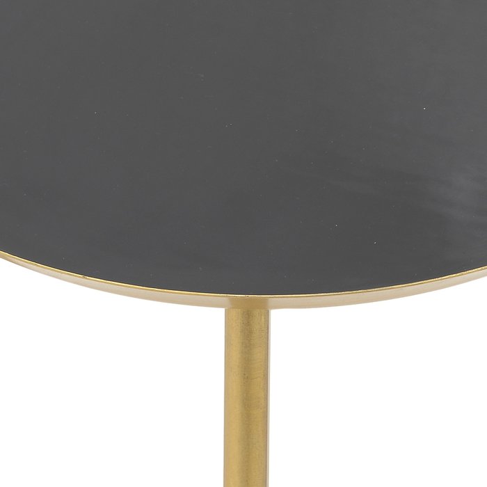 Кофейный стол черно-золотого цвета  - купить Кофейные столики по цене 10180.0