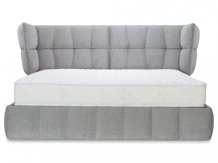 Кровать Venture Flow серого цвета 200х200 - купить Кровати для спальни по цене 224250.0