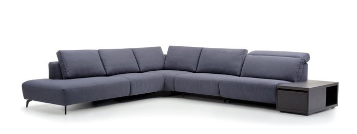 Угловой диван Romano синего цвета - купить Угловые диваны по цене 589300.0