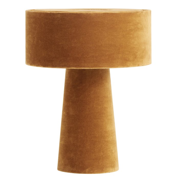 Настольная лампа Mushroom горчичного цвета