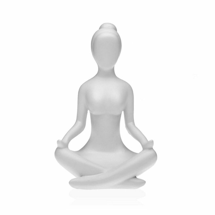 Декоративная фигура Белый Yoga 12 x 20 x 10  ола