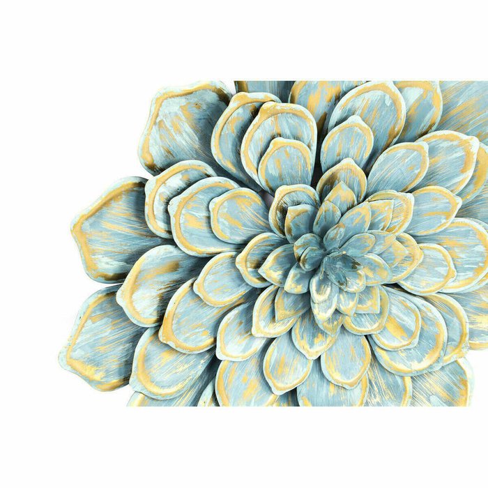 Настенный декор 61 x 8 x 61 cm Цветок Синий Оранжевый Shabby Chic (2 штук) - купить Декор стен по цене 18125.0