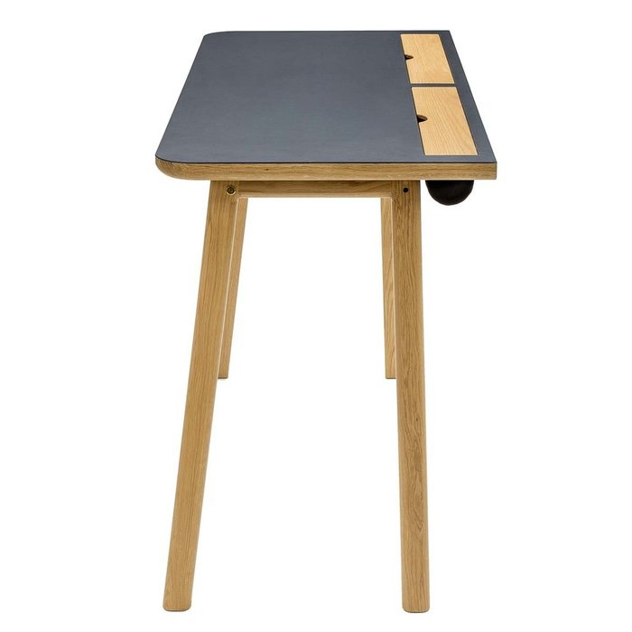 Письменный стол Kota черного цвета - лучшие Письменные столы в INMYROOM