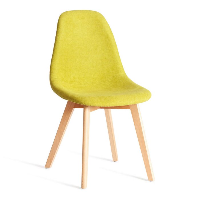 Комплект из четырех стульев Cindy Soft желтого цвета - купить Обеденные стулья по цене 17840.0