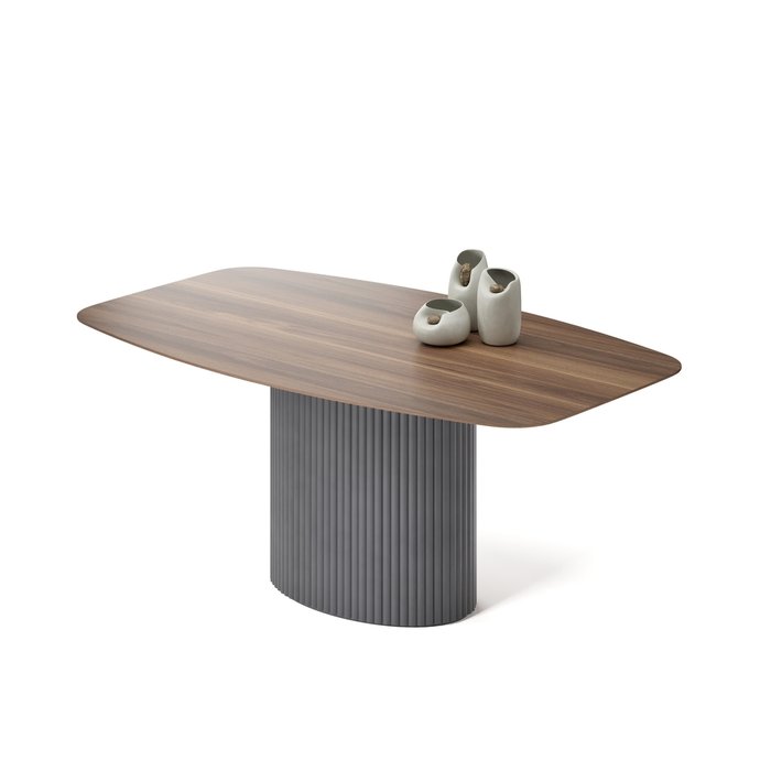 Обеденный стол прямоугольный Эрраи на черном основании - купить Обеденные столы по цене 114158.0