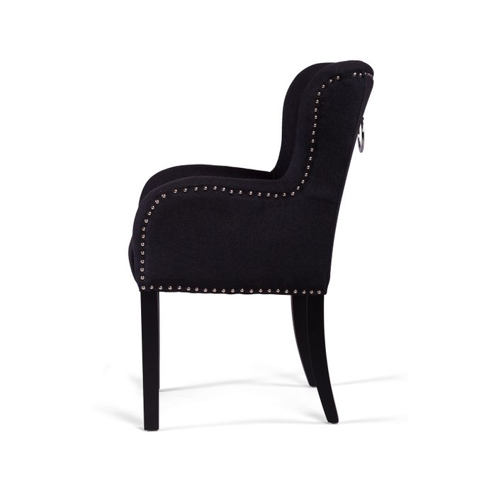 Полукресло Aunelly черного цвета - лучшие Интерьерные кресла в INMYROOM