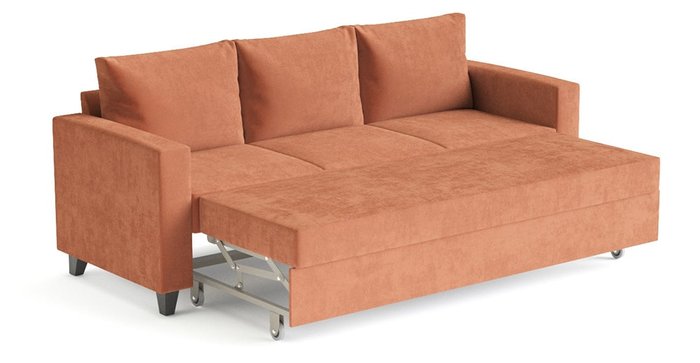 Диван-кровать Эмилио оранжевого цвета - лучшие Прямые диваны в INMYROOM