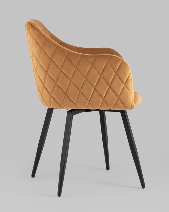 Стул вращающийся Ника желто-коричневого цвета - лучшие Обеденные стулья в INMYROOM