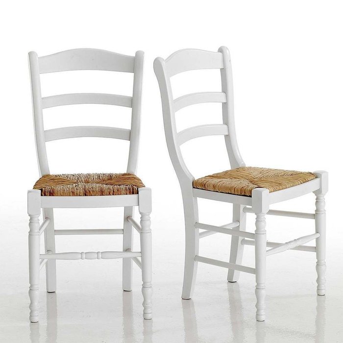 Комплект из двух стульев Authentic Style белого цвета