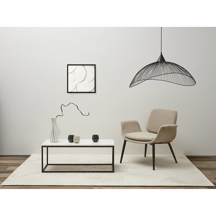 Панно декоративное Minimalism с эффектом 3d 40х40 белого цвета - купить Принты по цене 2900.0 Панно декоративное Minimalism с эффектом 3d 40х40 белого цвета - купить Принты по цене 2900.0