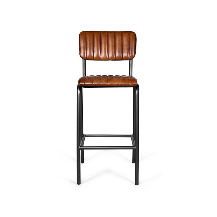 Стул барный Acorn Wave с кожаным сидением - купить Барные стулья по цене 27225.0