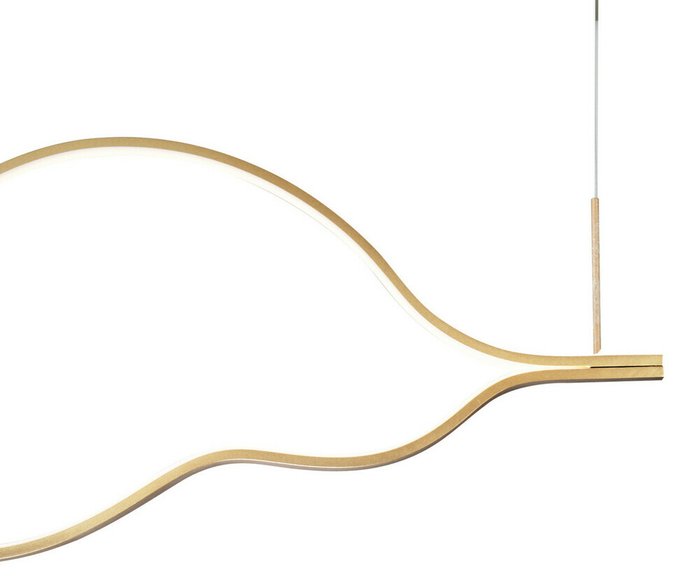 Подвесной светодиодный светильник Линн золотого цвета - купить Подвесные светильники по цене 18500.0