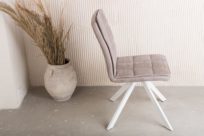 Стул Vela серо-бежевого цвета  - лучшие Обеденные стулья в INMYROOM