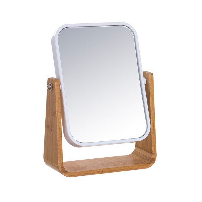 Зеркало косметическое Bamboo с 5-кратным увеличением бежевого цвета