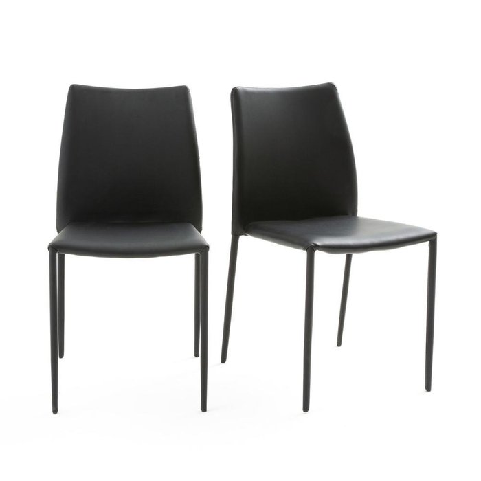 Комплект из двух стульев Newark черного цвета