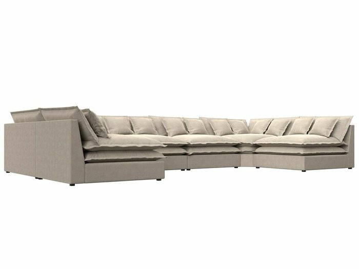 Угловой диван Лига 040 светло-бежевого цвета   - лучшие Угловые диваны в INMYROOM