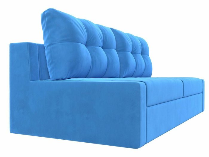 Прямой диван-кровать Мартин голубого цвета - лучшие Прямые диваны в INMYROOM