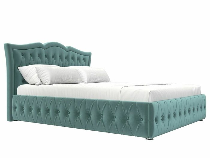 Кровать Герда 180х200 бирюзового цвета с подъемным механизмом - лучшие Кровати для спальни в INMYROOM