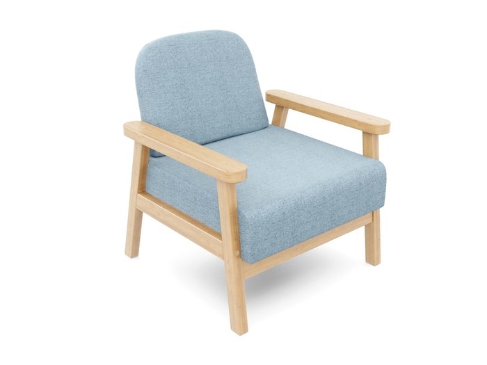 Кресло Флори голубого цвета - лучшие Интерьерные кресла в INMYROOM