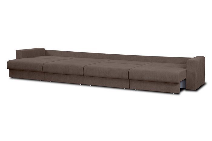 Диван-кровать Модена коричневого цвета - купить Прямые диваны по цене 88400.0