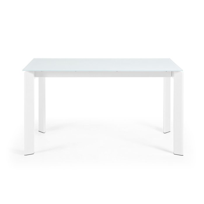 Раздвижной обеденный стол Atta белого цвета - лучшие Обеденные столы в INMYROOM