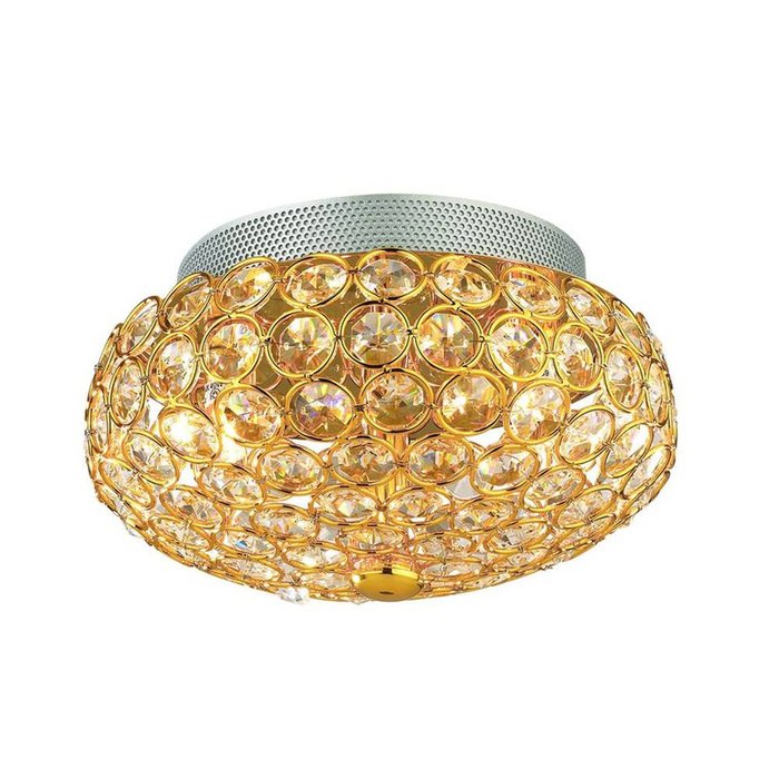 Подвесной светильник King Oro золотого цвета с хрустальными элементами