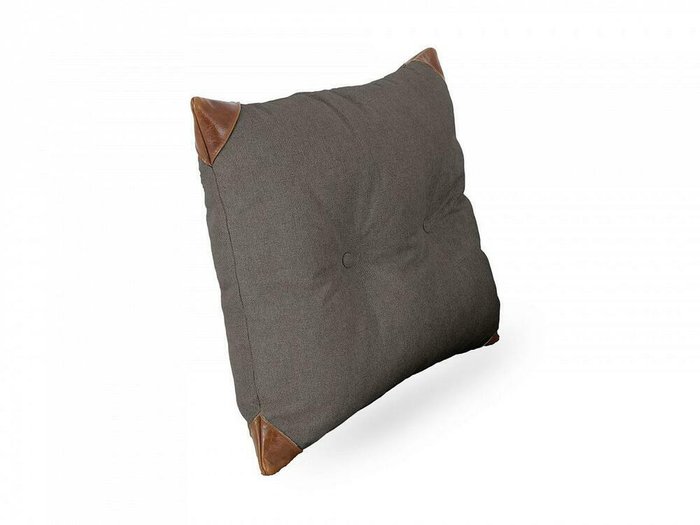 Подушка Chesterfield 60х60 серого цвета - купить Декоративные подушки по цене 4200.0