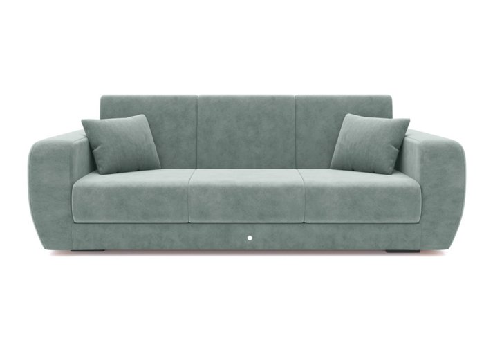 Прямой диван-кровать серого цвета