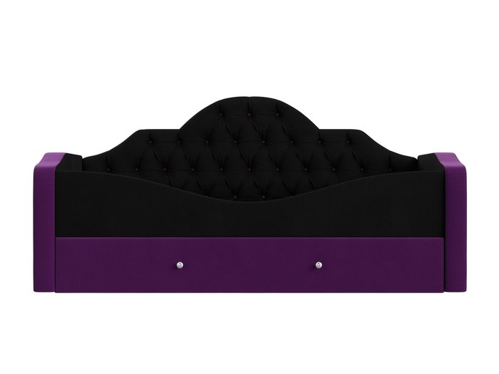 Детская кровать Скаут 72х160 черно-фиолетового цвета  - купить Одноярусные кроватки по цене 35990.0